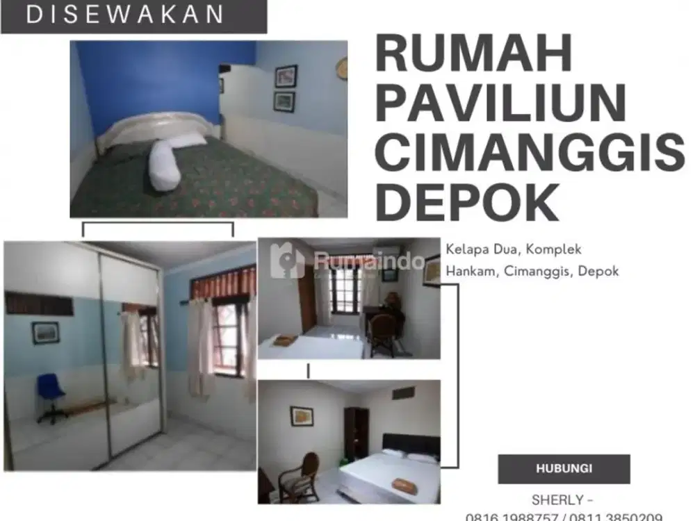 Disewakan Rumah Paviliun di Cimanggis Depok – 2 Kamar Tidur Furnished