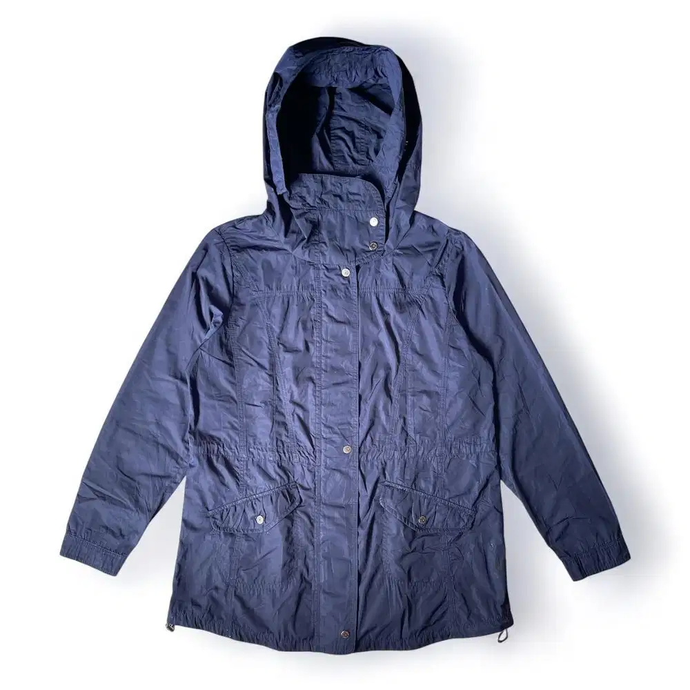 Jaket Parka Navy w Hoodie
