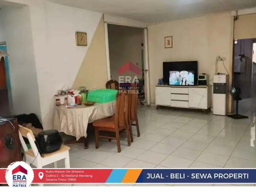 Tanah & Bangunan Siap Huni Lokasi Strategis Pinggir Jalan Rawamangun