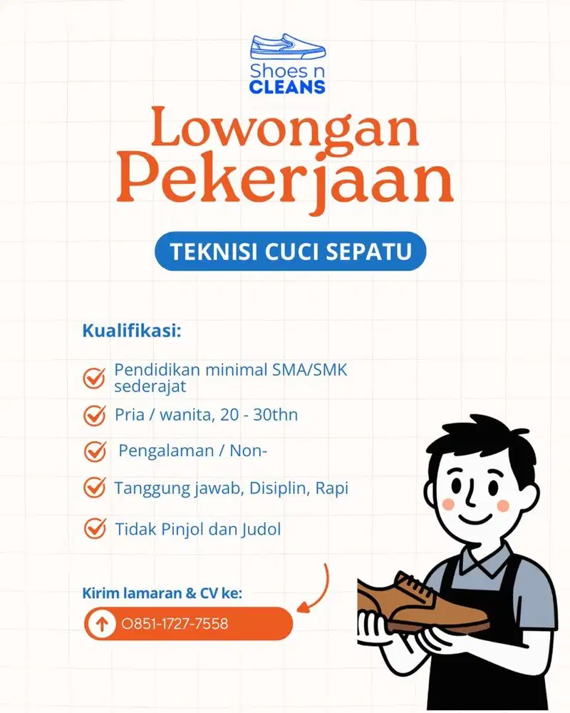 Posisi Cuci Sepatu