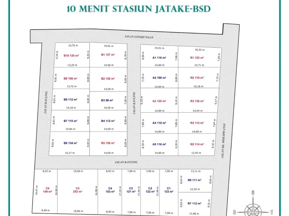 Cocok Hunian Strategis Kavling SHM Cisauk 10 Menit Stasiun KRL Jatake