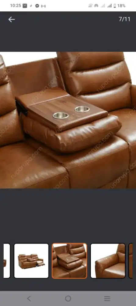 Sofa informa, 3 seat Like New, warna gaj cocok ruang, mau jual cepat.