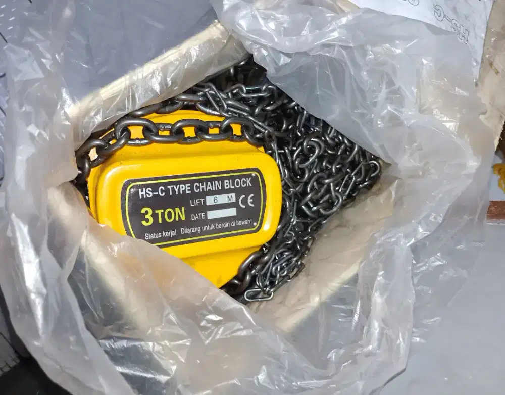 3 ton 6 meter chain block takel katrol chainblock segitiga