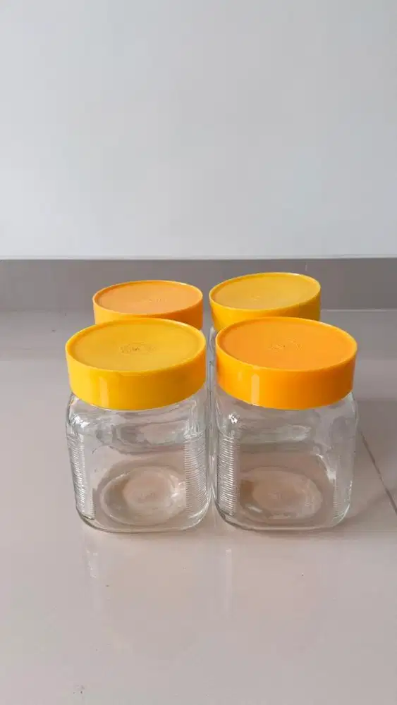 Toples kaca ready banyak, toples serbaguna, vintage, toples jadul