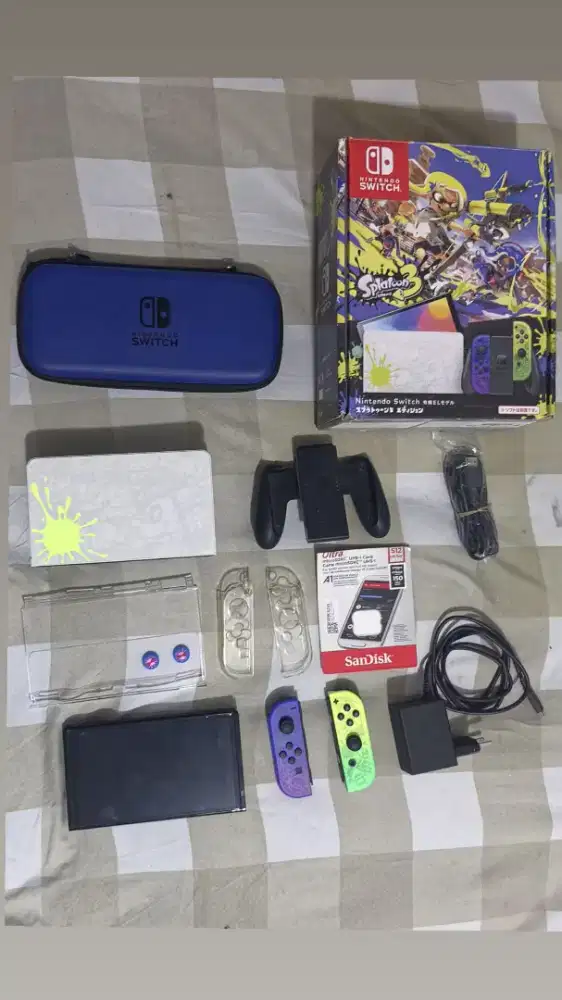 nitendo switch OLED splashtoon special edition 512gb full game