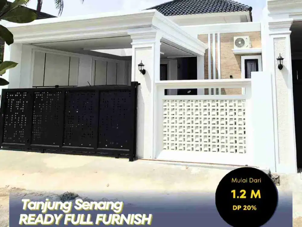 DI JUAL RUMAH MEWAH MURAH LOKASI TANJUNG SENENG SUDAH FULL FURNISH