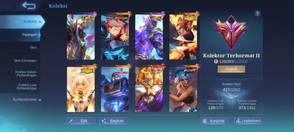 Mau jual akun gemas mobil legend