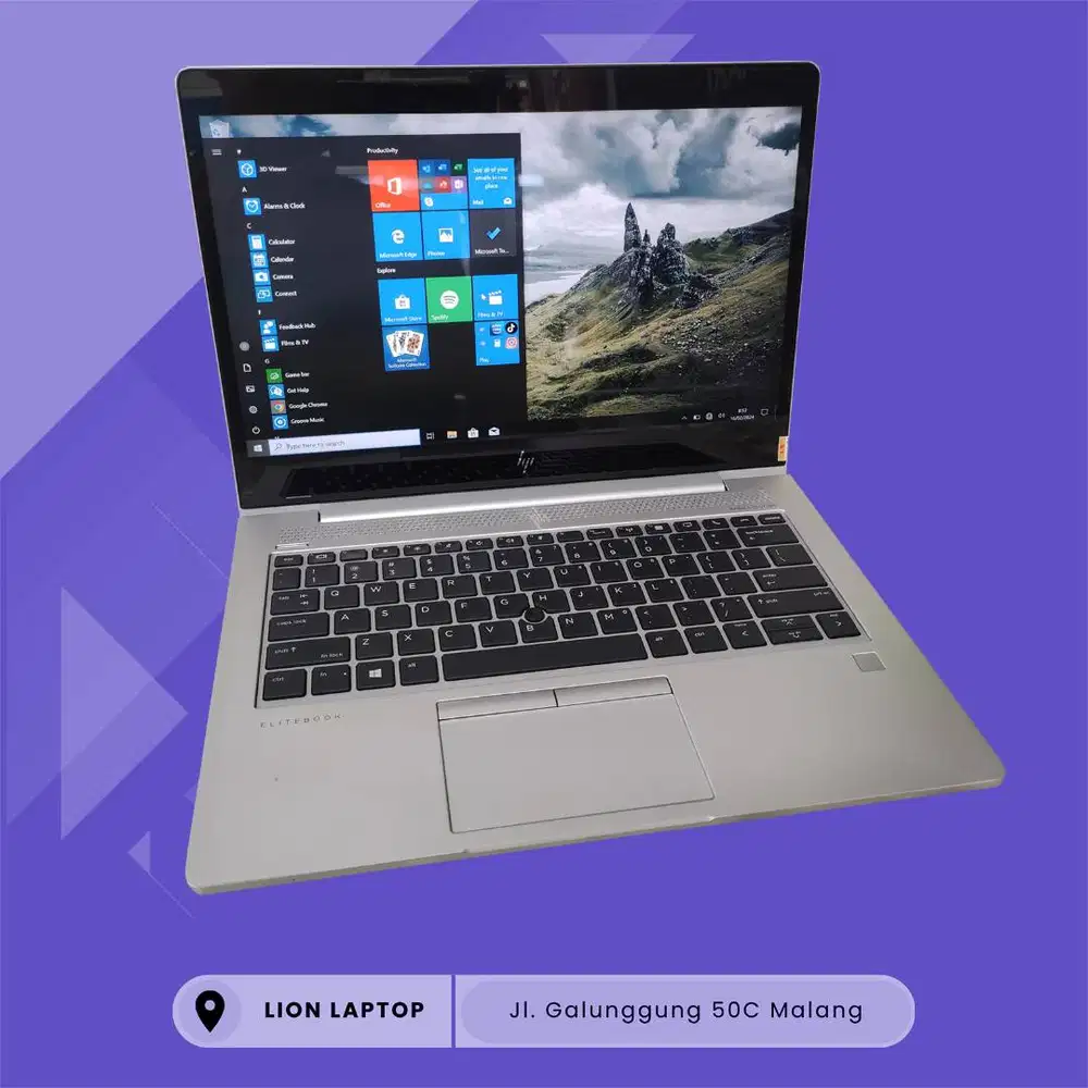 Core i7 gen 8 RAM 8GB Touchscreen Slim HP Elitebook 830 G6 [09|04]