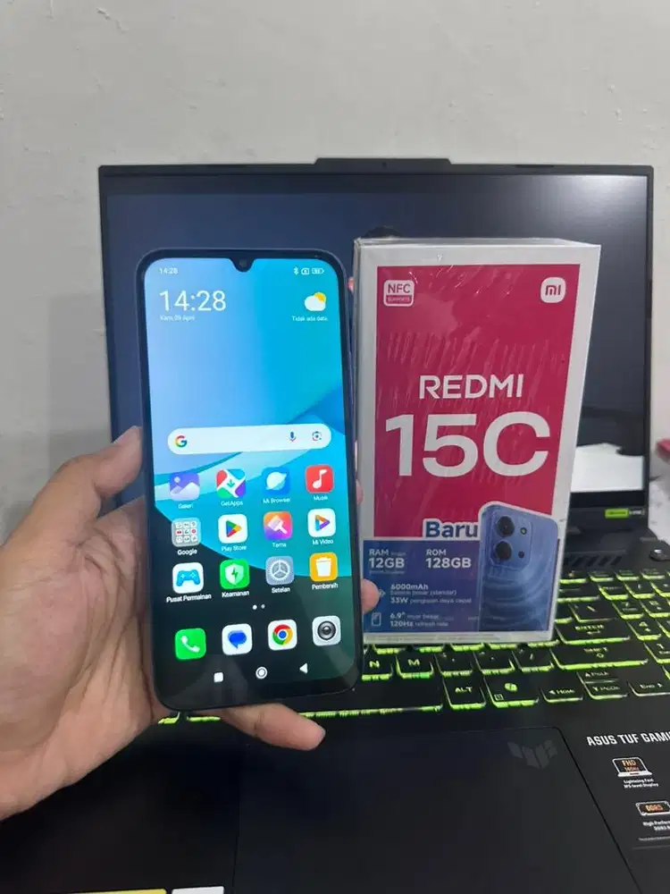 Redmi 15C ram 6/128 GB Fullset garansi 7 bulan lagi