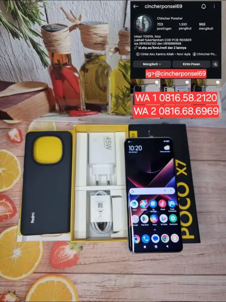 Jual HP likeNEW POCO X7 5G 8/256 istimewa tinggal pakai