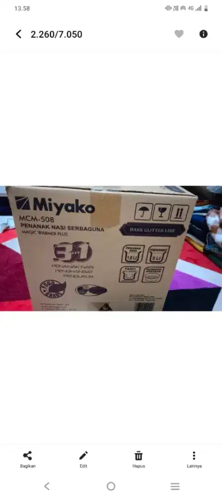 Di jual mejikom baruu blm pernah di pake masih di segel dlm duss