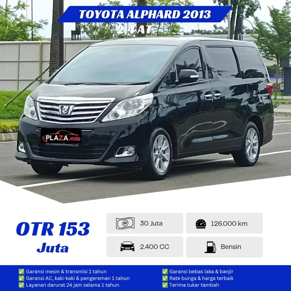 Toyota Alphard 2013
G 2.4 Automatic