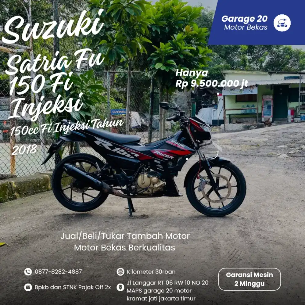 Suzuki satria Fu 150cc fi Tahun 2018