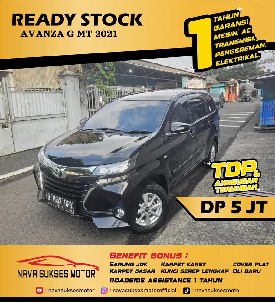 TDP 5 JUTA - AVANZA G MT 2021