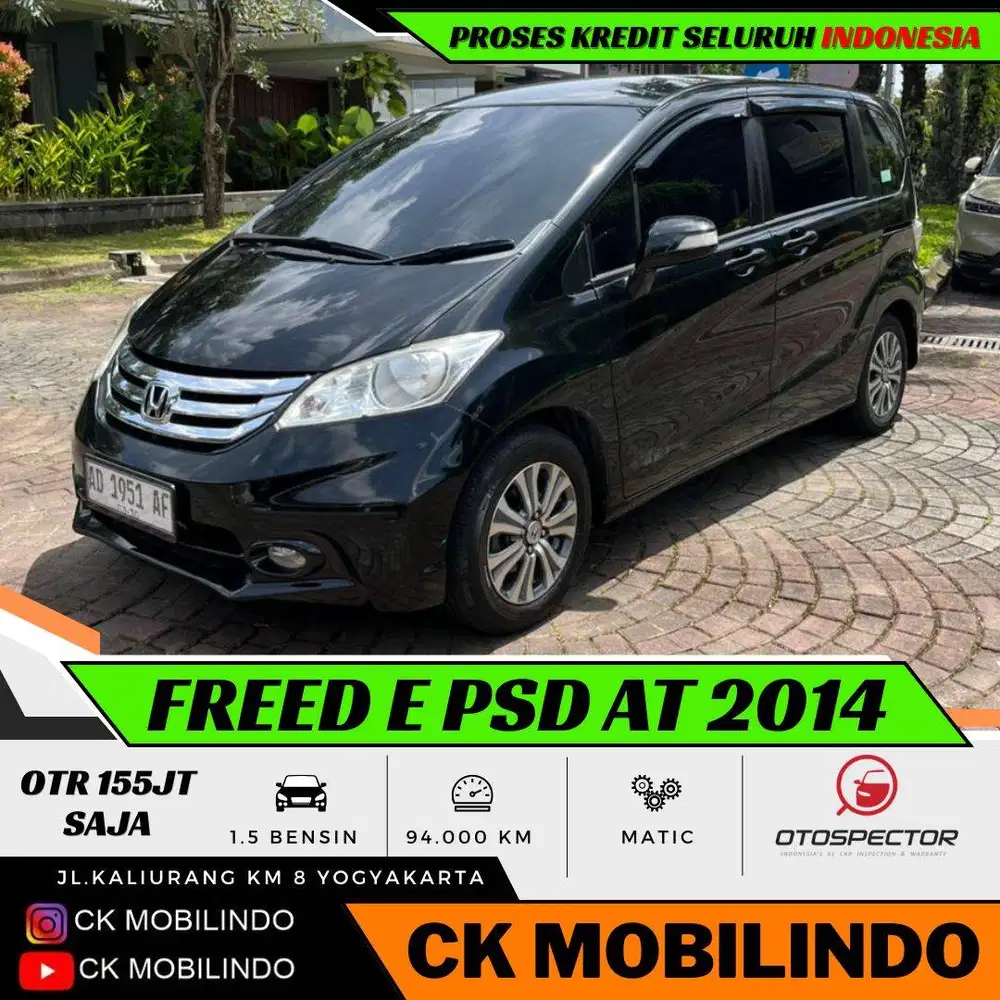 Honda Freed PSD Matic 2014 AC Digital DP Minim Kredit Murah Sienta