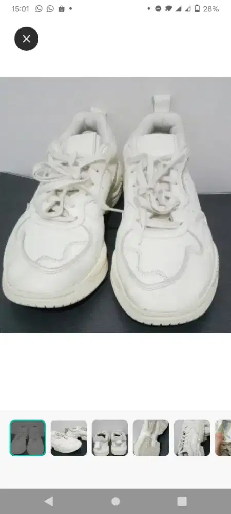 Sepatu Adidas kulit supercourt sz 41.5