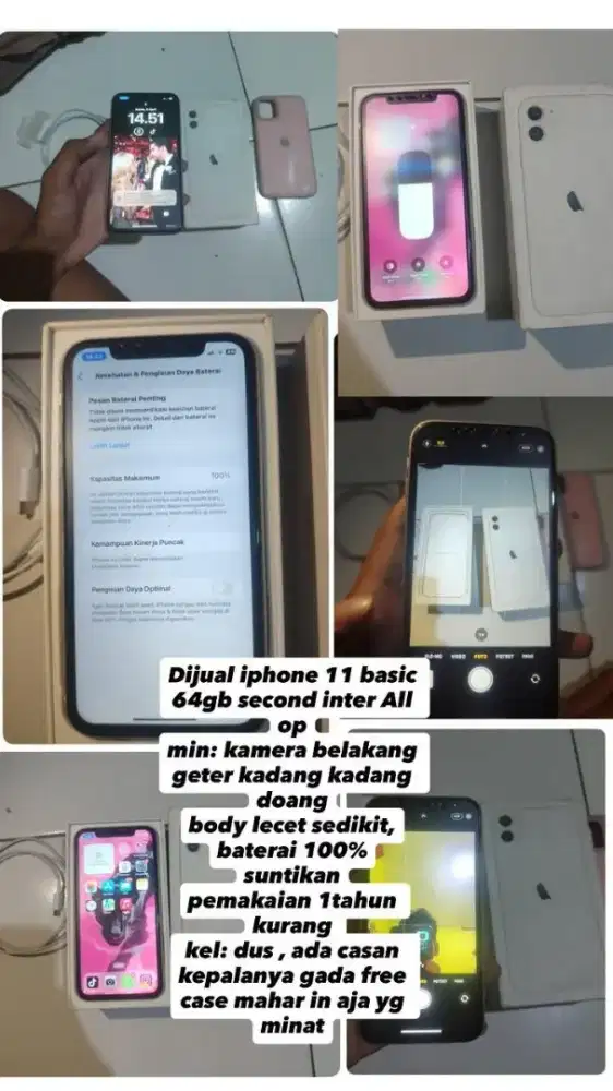iPhone 11 basic putih 64gb