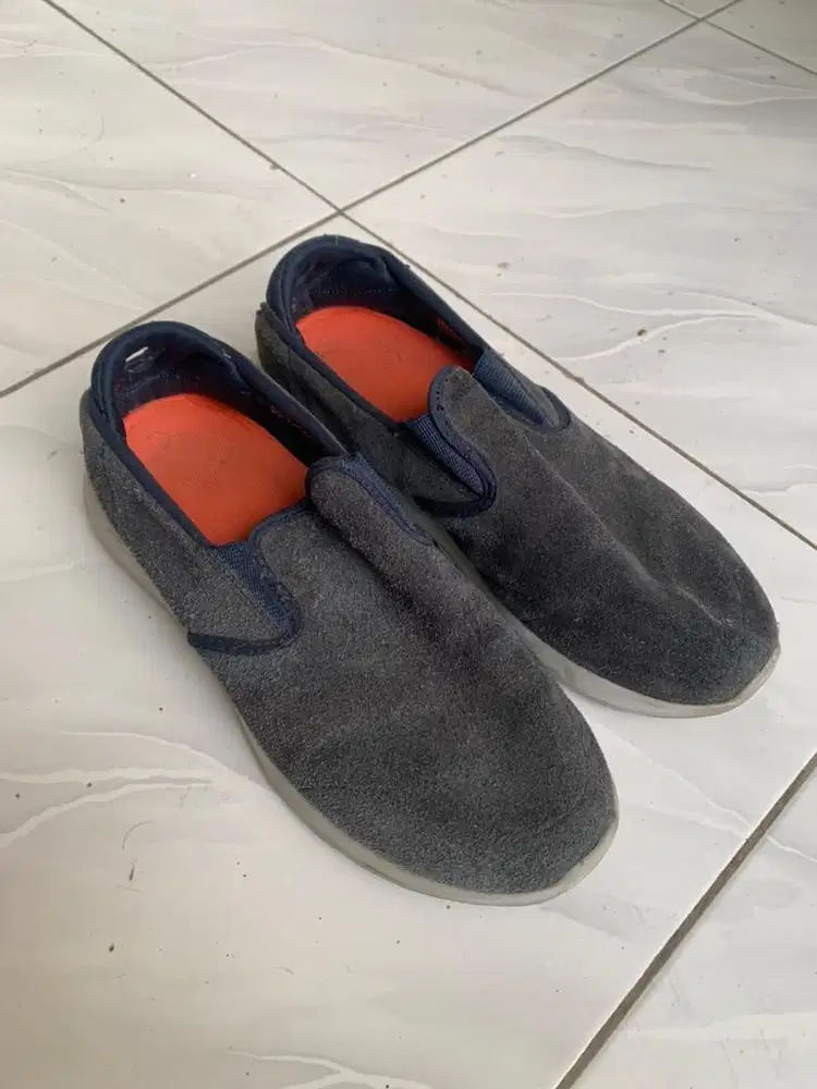 Sepatu Skechers Original Navy Grey Sneakers Sport Station