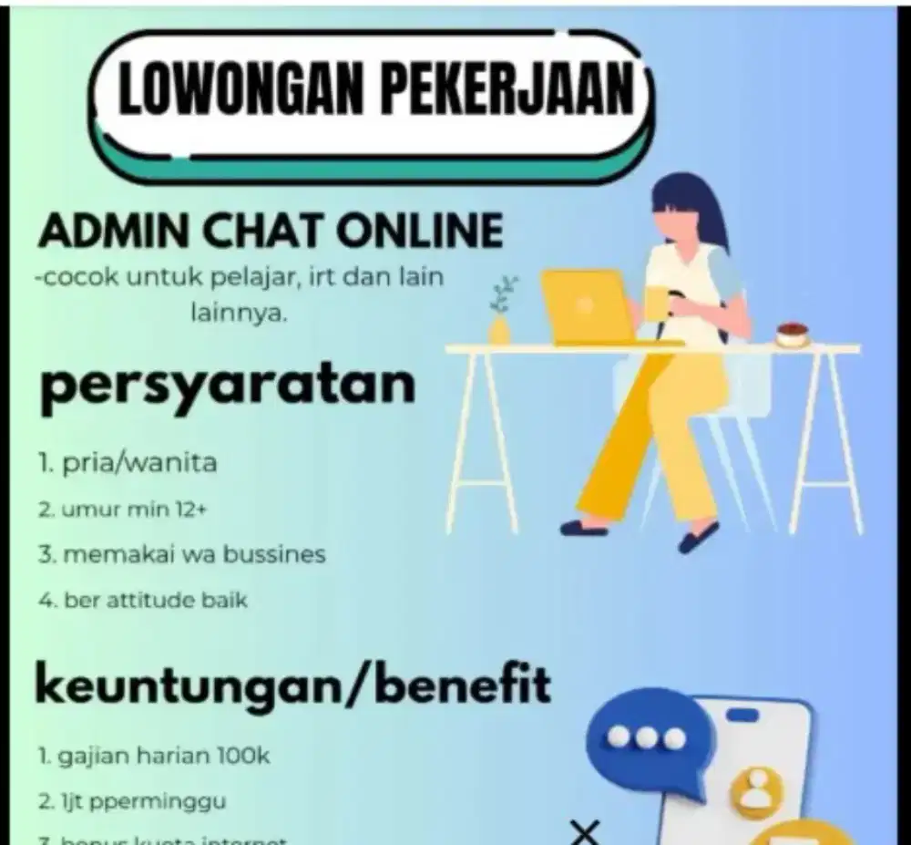 Admin online dari rumah