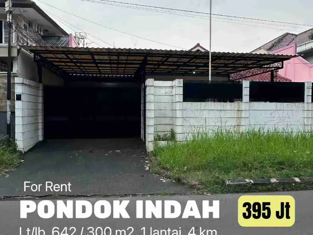 SEWA Rumah untuk Kantor dan Usaha di Pondok Indah