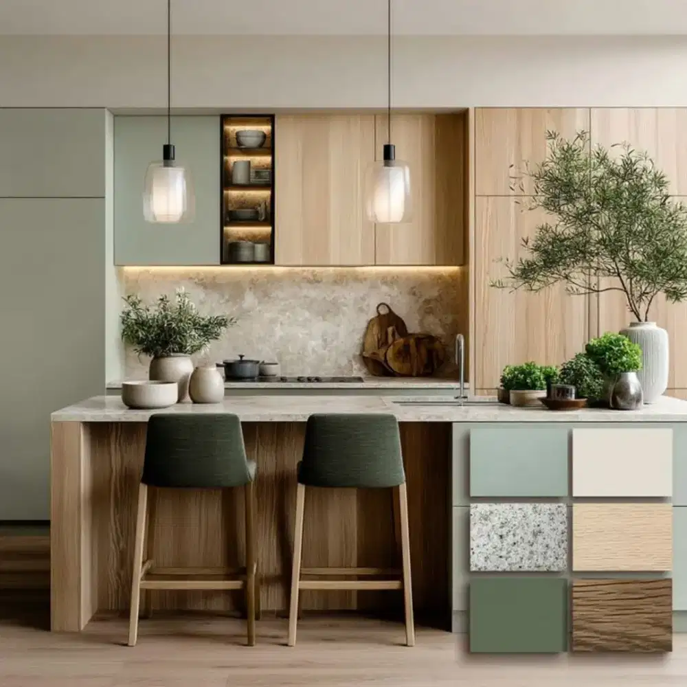 Jasa Desain Interior. Custom Kitchen Set, Wardrobe, Minimalis Modern