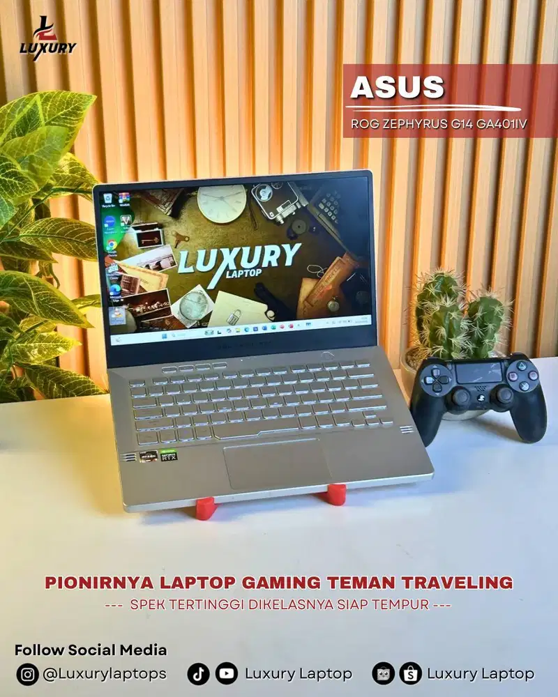 LAPTOP ASUS ROG ZEPHYRUS G14 GA401IV RYZEN9 RTX2060 SSD1TB RAM16GB 2ND
