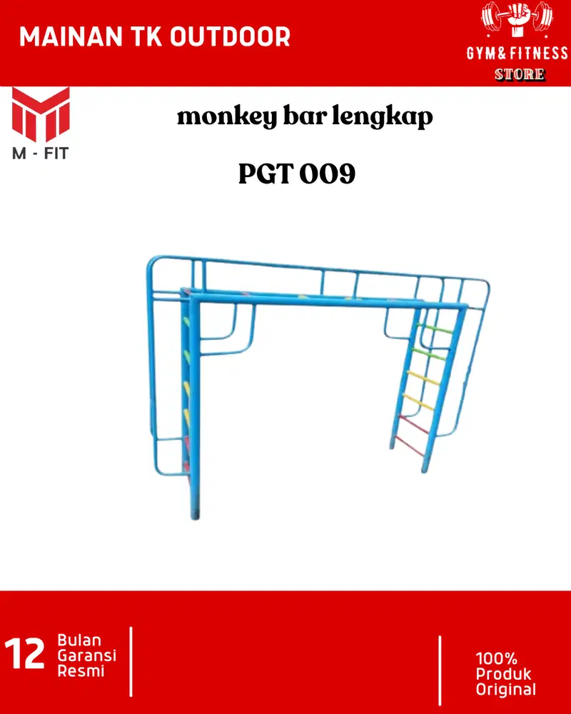 Jual Mainan Anak Tk Monkey Bar Alat fitness Outdoor bergaransi