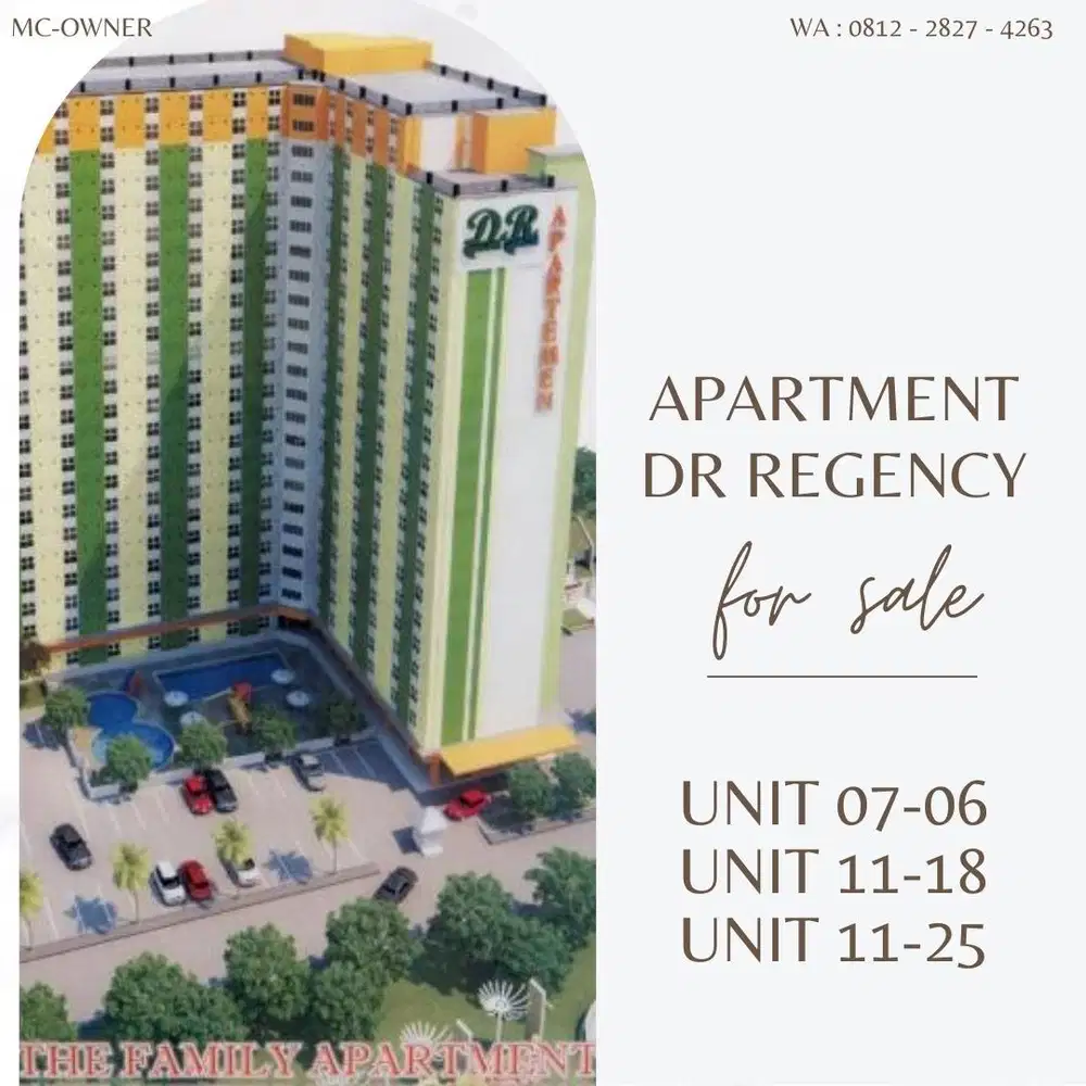 3 unit 2BR Apartemen Dian Regency Surabaya (furnished)