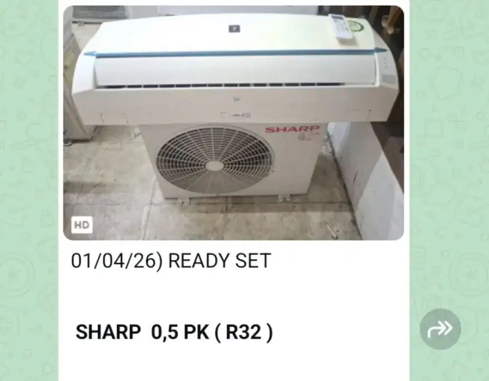 Jual ac bekas bergaransi plus pasang