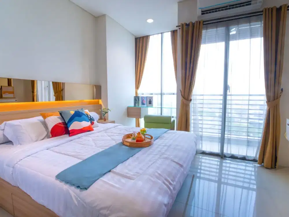 Disewakan Apartemen Murah Gp Plaza Tipe Studio Full Furnished - Unit Siap Huni - Lokasi Strategis Dekat Slipi, Senayan, Grogol, Binus, Tanah Abang