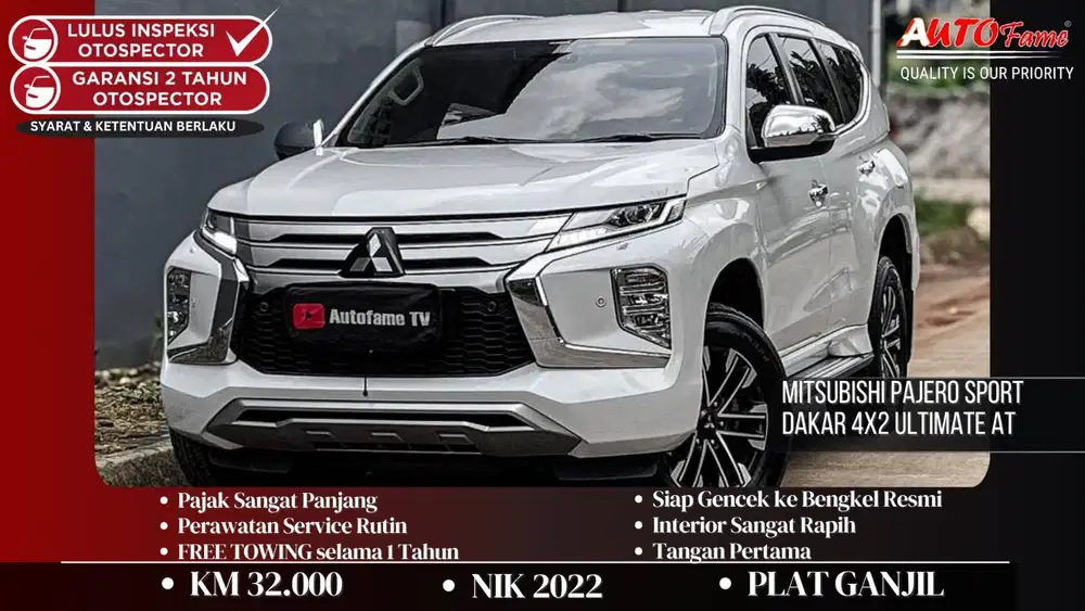 KM32RB Mitsubishi Pajero Sport Dakar 4x2 Ultimate AT Pemk 2023 White O