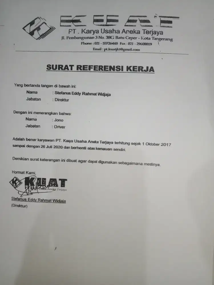 Sedang mencari lowongan supir