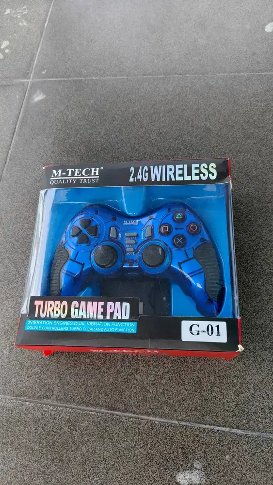 M-Tech Gamepad Combo Joystick Analog Warna Biru tuk PC Laptop PS2 PS3
