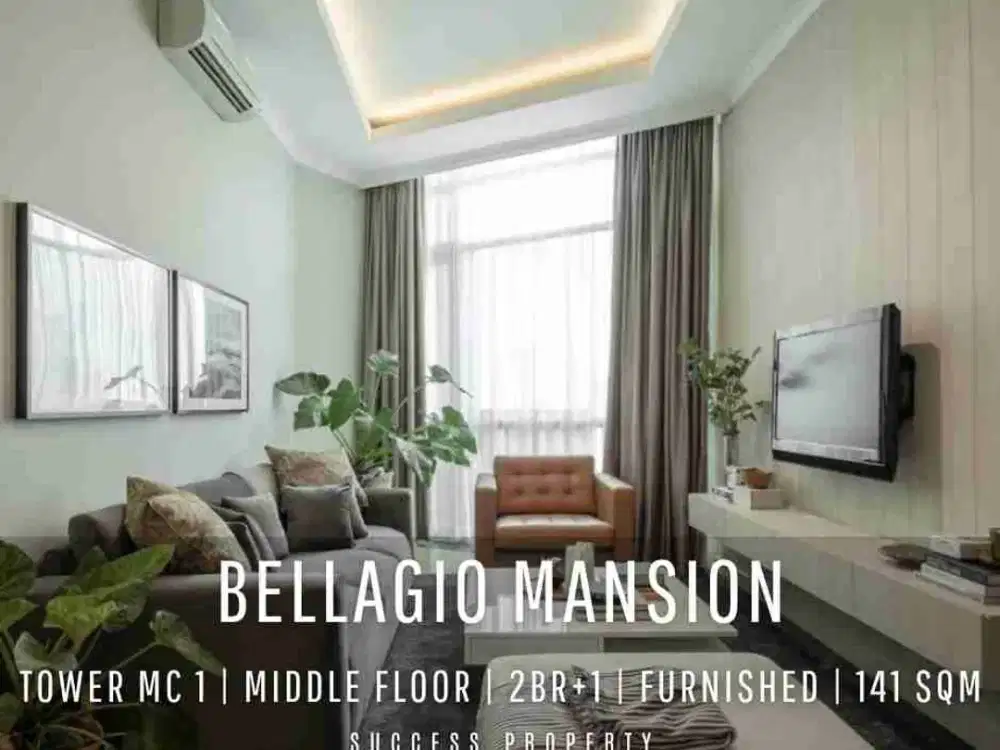 For Rent! Bellagio Mansion MC1 Tower 2BR + Studyroom Middle Floor