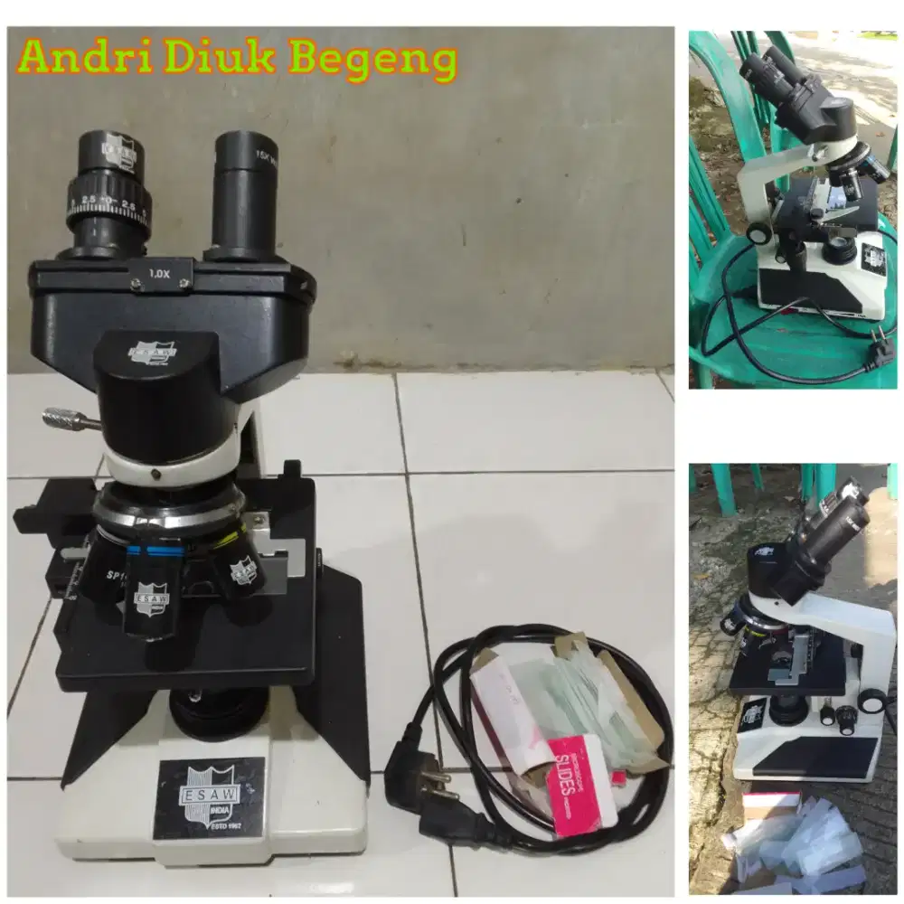 MIKROSKOP/MICROSCOPE ESAW BAGUS KOKOH SIAP PAKAI