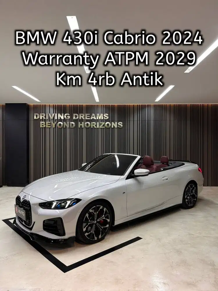BMW 430i Convertible AT 2024 Putih Cabriolet id-8.5 Km4rb B1724EAB