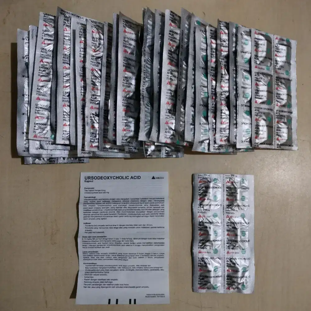 URSODEOXYCHOLIC ACID obat batu empedu OGB DEXA MEDICA 250 MG
