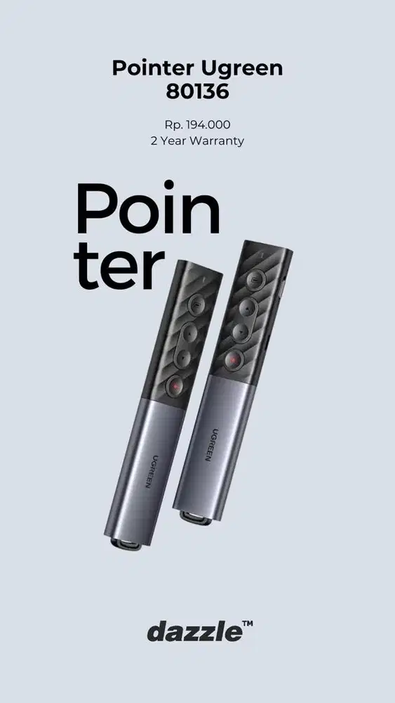 UGREEN POINTER GARANSI 2 TAHUN