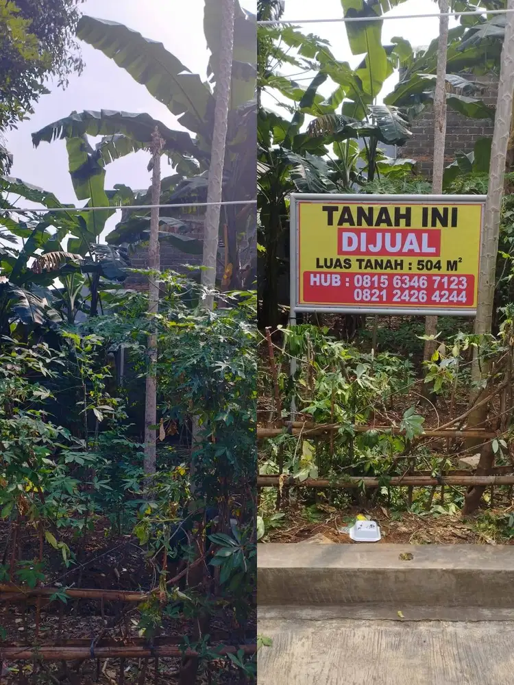 Dijual Tanah AJB (Pribadi) 504 meter persegi, Caman, Bekasi