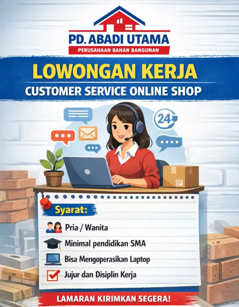 Lowongan kerja customer service toko online
