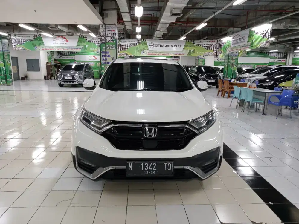 HONDA CRV PRESTIGE 1.5 TURBO SENSING AT 2021 PUTIH
