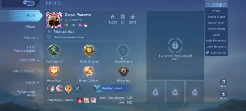 JUAL AKUN MOBILE LEGENDS