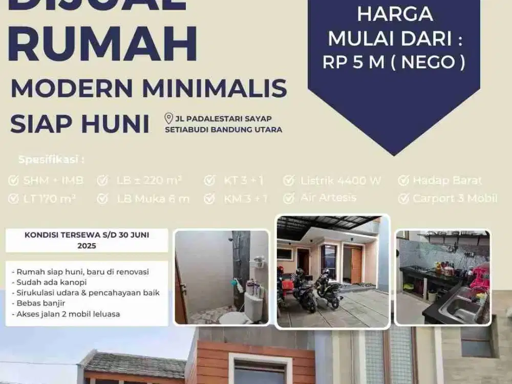 Jual/Sewa; Rumah siap huni di bdg