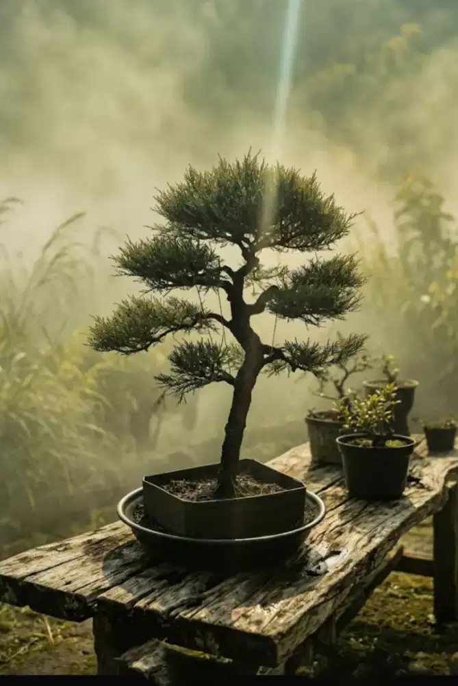 Bonsai Cemara Udang bunjin style