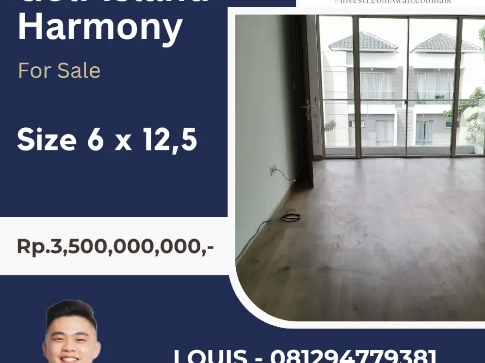 JUAL RUMAH HARMONY GOLF 6 X 12,5