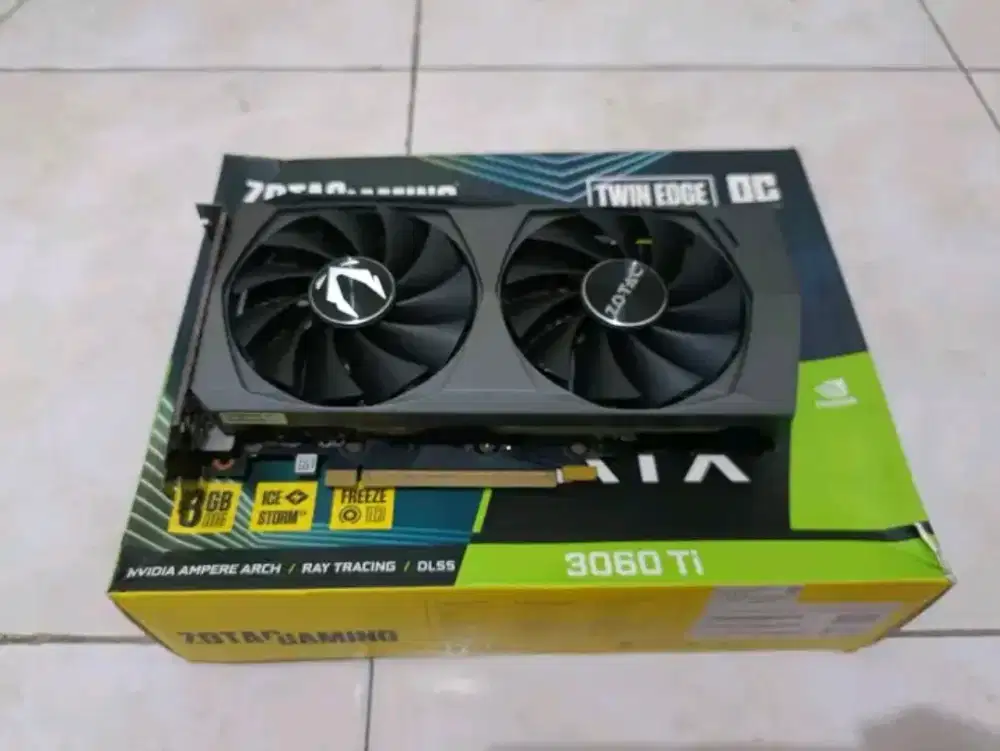 Dijual vga rtx 3060 ti zotac twin edge OC