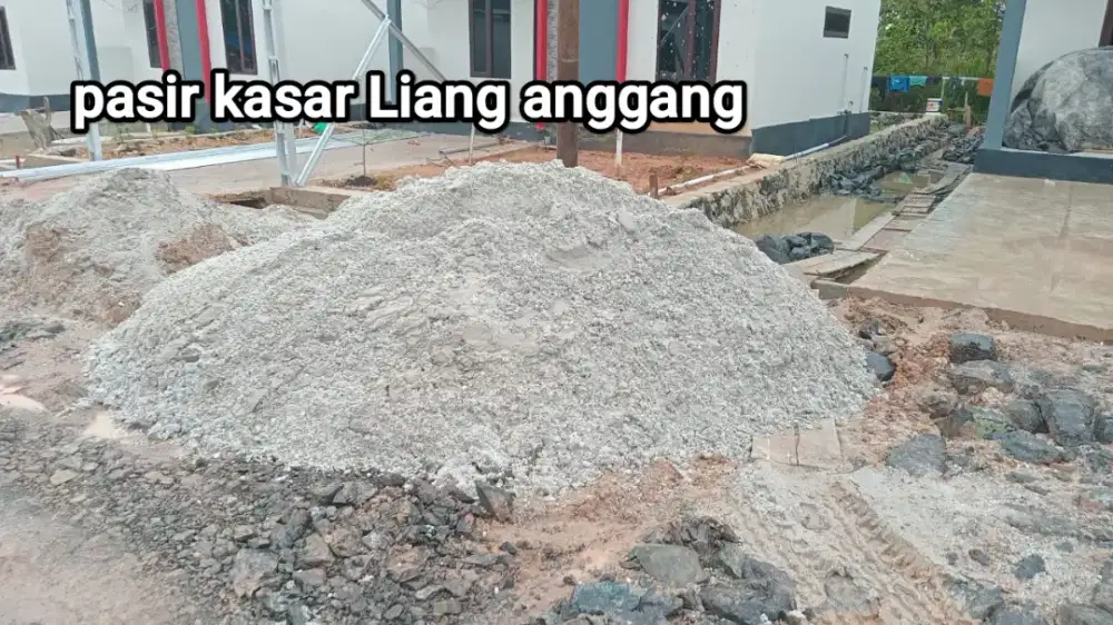 Pasir kasar cor putih Liang anggang