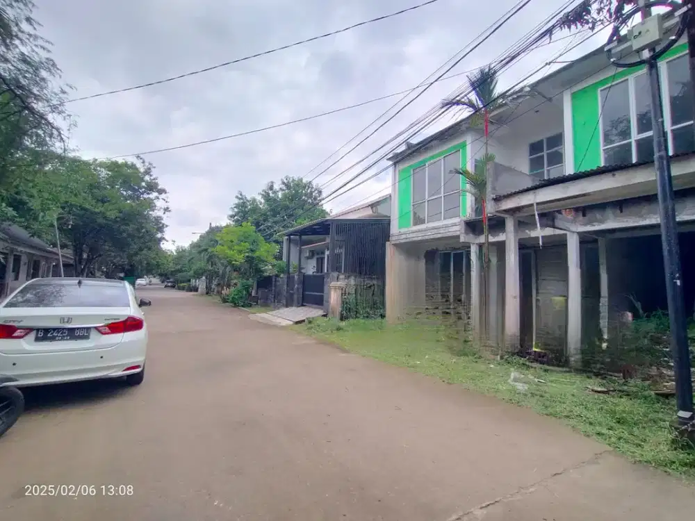 Tanah 205m² Ber-IMB dan Ber-Pondasi Rumah 2 Lantai di Pamulang Dalam Komplek Dekat Tol Pamulang