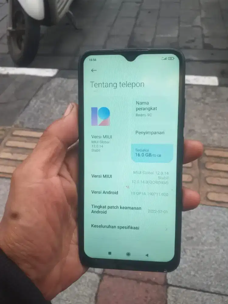 Redmi9c 3/32 batang normal minat chat