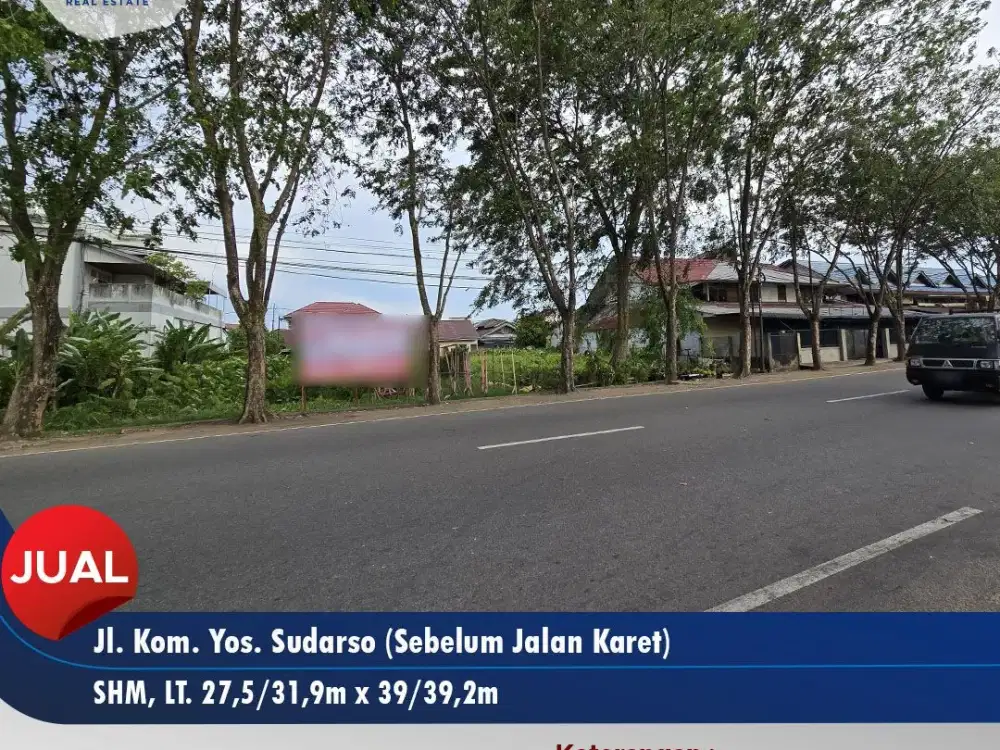 Tanah tepi jalan Kom Yos Sudarso sebelum jalan karet, Pontianak